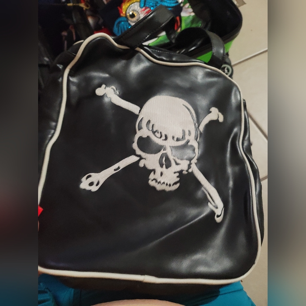 Vintage skull purse